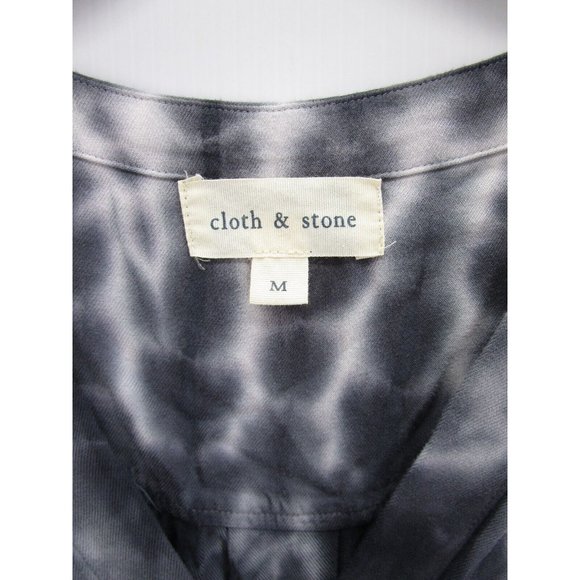 Cloth & Stone Romper Medium Tie Dye Wrap Belted Waist Tie Knit Preppy - Picture 10 of 13